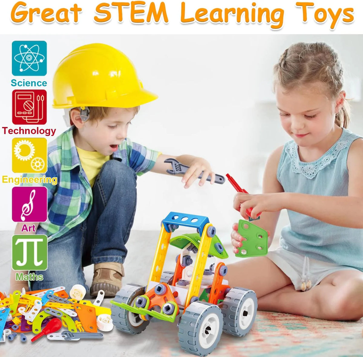 167 Pieces STEM Toy Building Blocks Set T859805