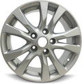 16 inch 5 Lug Silver Aluminum Wheel J50592