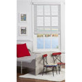 Cordless Faux Wood Blind White 46 x 64 in. U9366