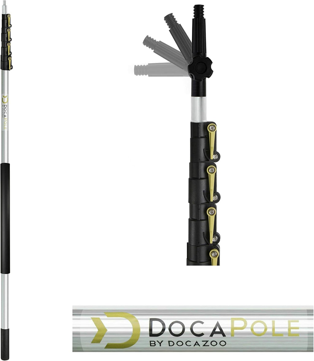 11 Inch Medium Bristle Deck Brush with Telescoping Pole B74985