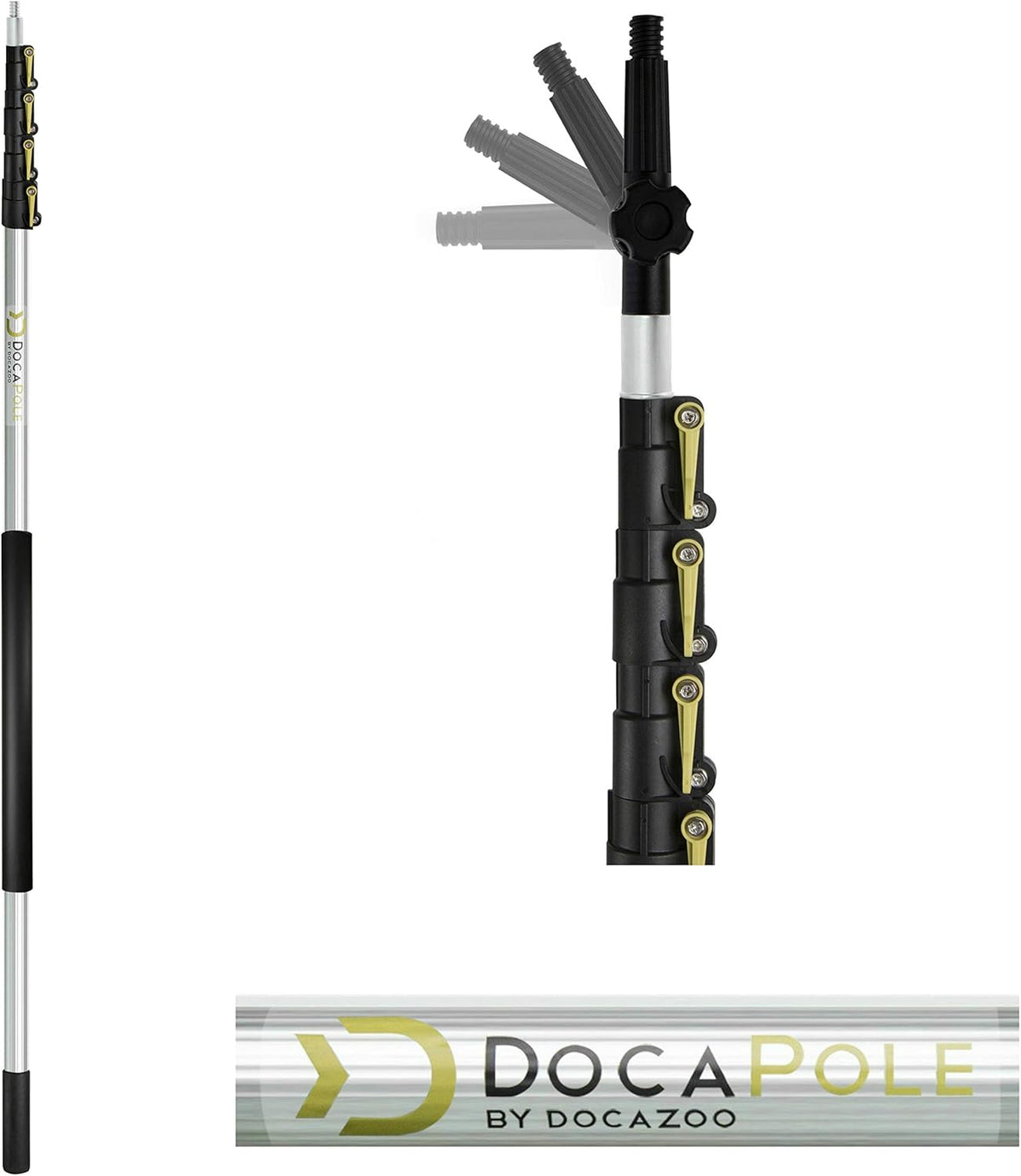 11 Inch Medium Bristle Deck Brush with Telescoping Pole B74985