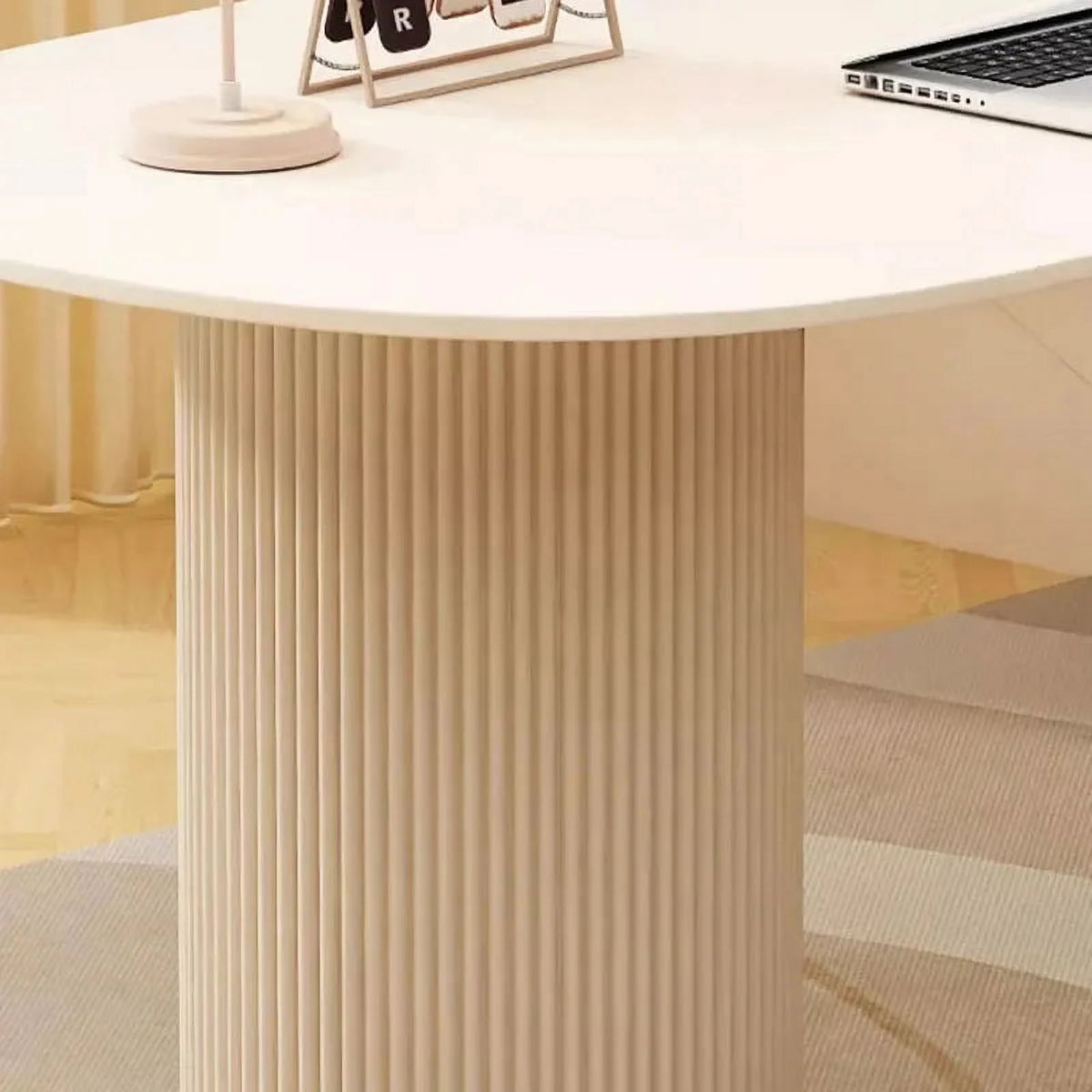 White Standing Computer Desk E8180