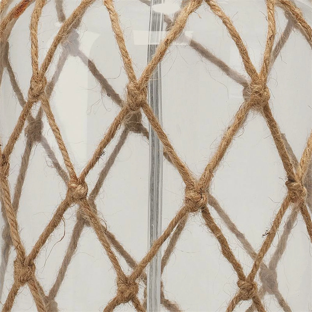 Rope and Glass Table Lamp J2131