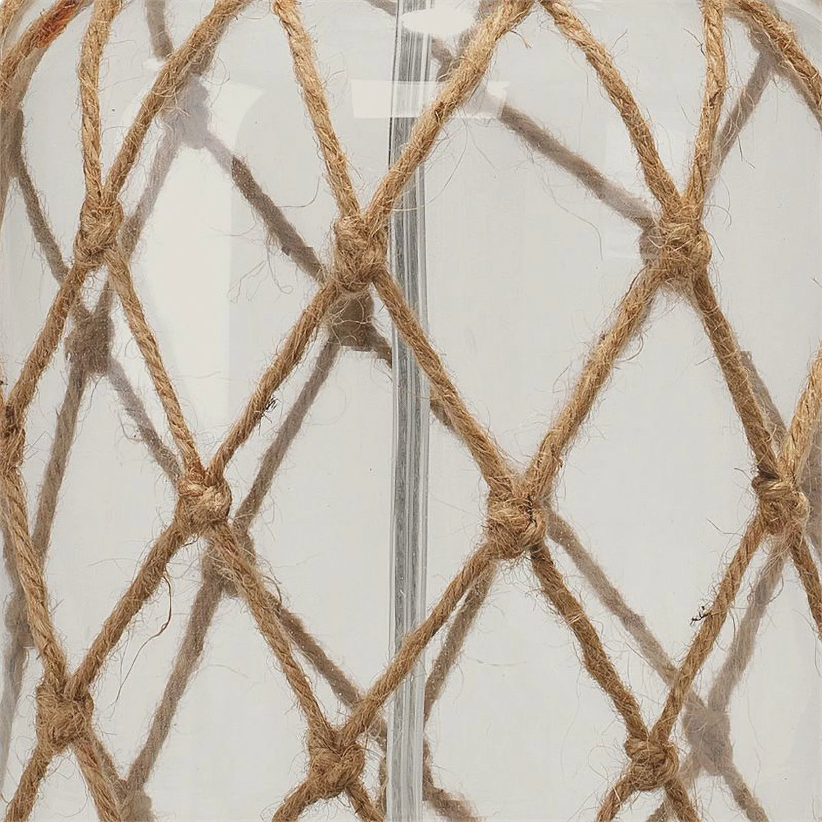 Rope and Glass Table Lamp J2131