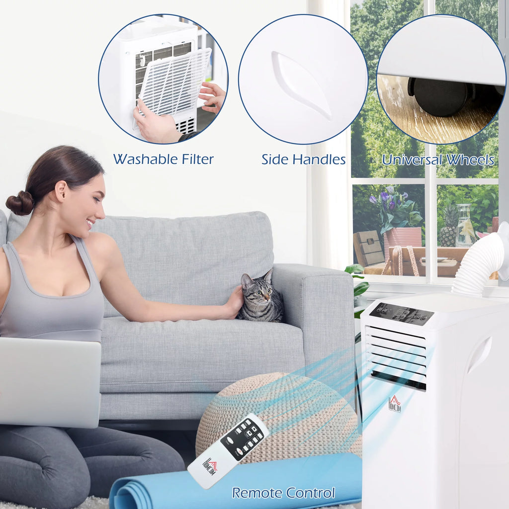 10000 BTU Portable Air Conditioner with Remote Control, White C905028