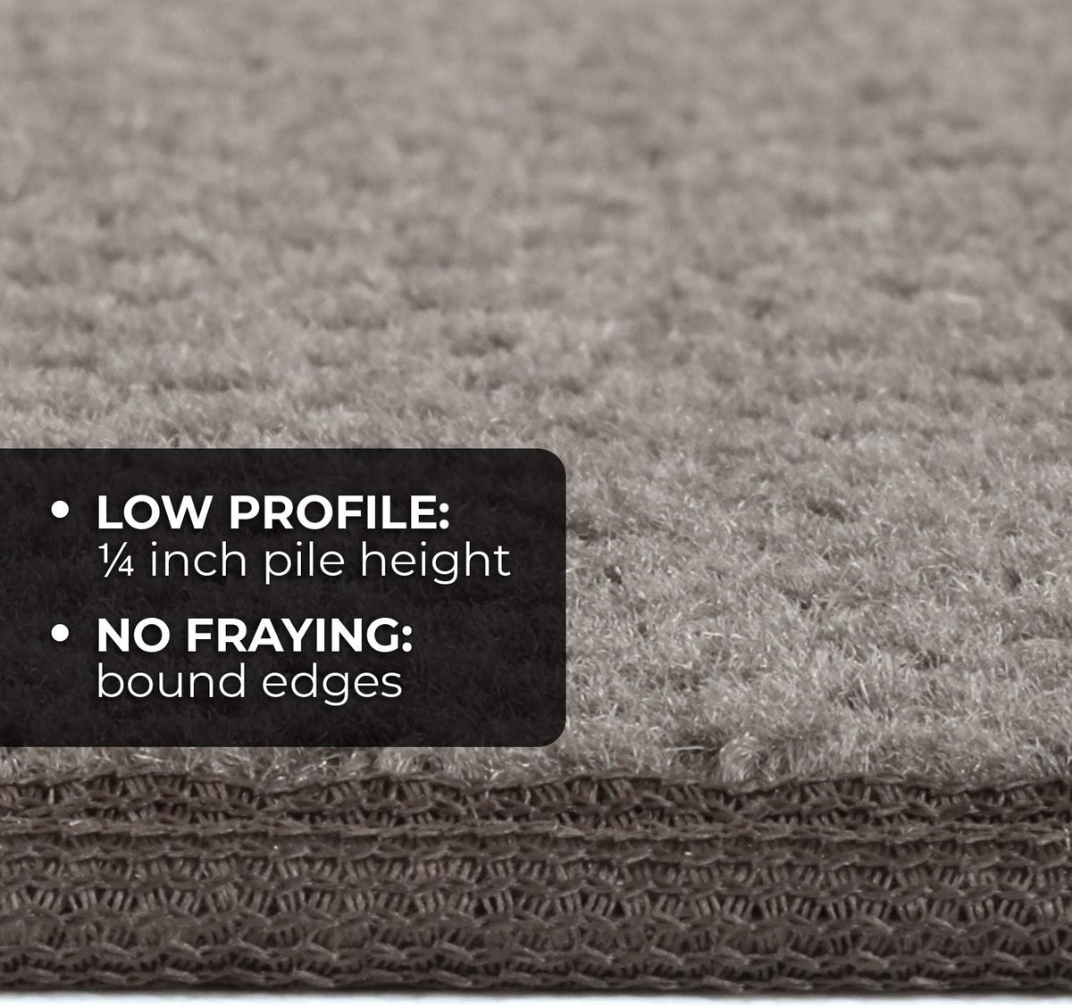 Gray Skid-Resistant Carpet Runner 6 Feet X 36 Inches A75258