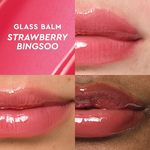Mini Glass Balm Lip Treatment Set of 4 Vegan Lip Balms J27814