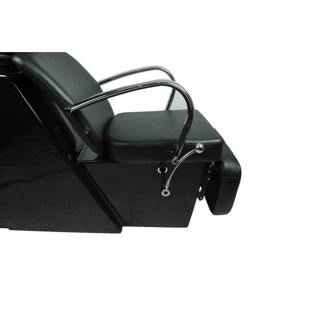 Black Ceramic Shampoo Bowl Sink Chair B234676