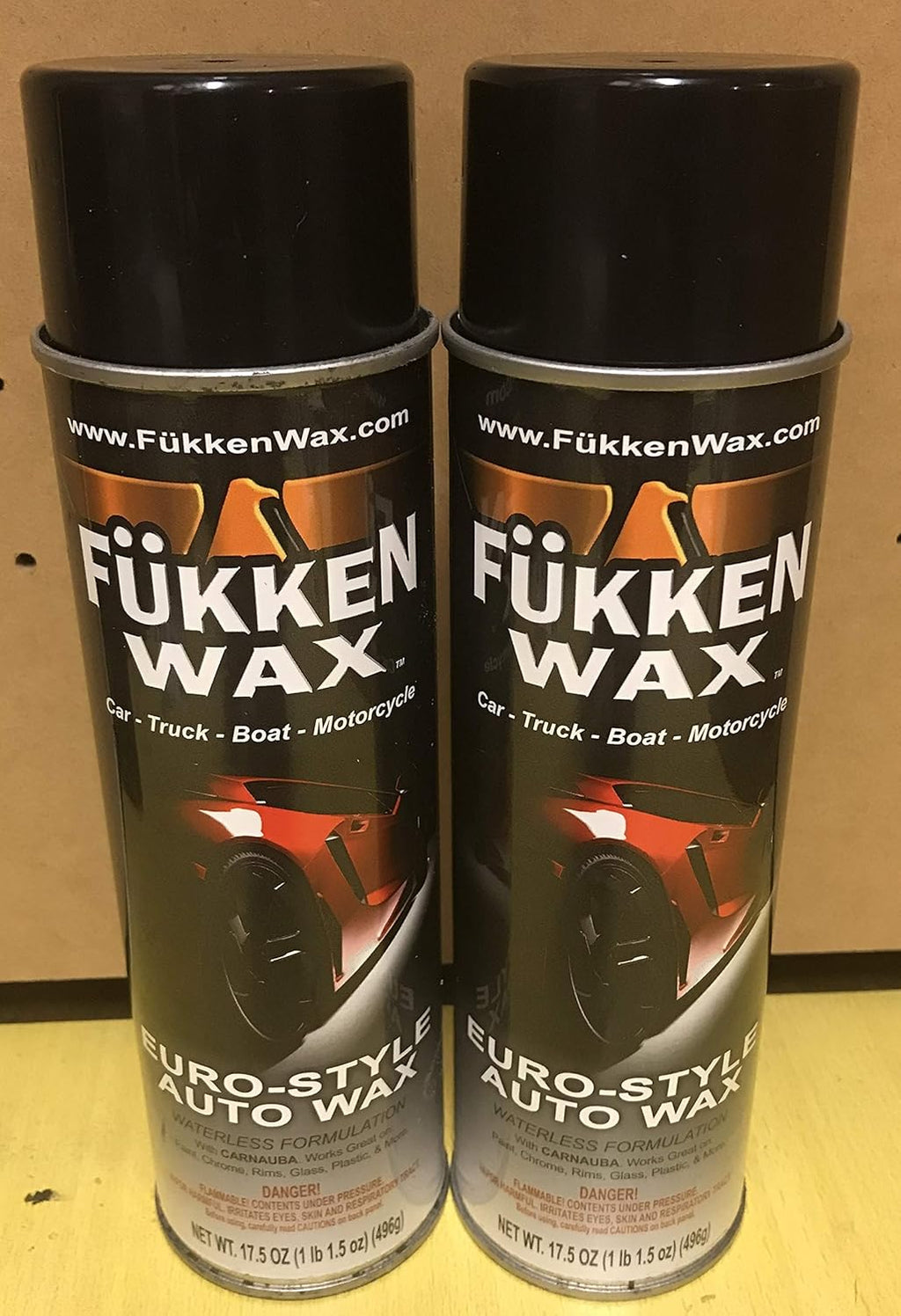 17.05oz Carnauba Spray-On Car Wax (6 Cans) P23174