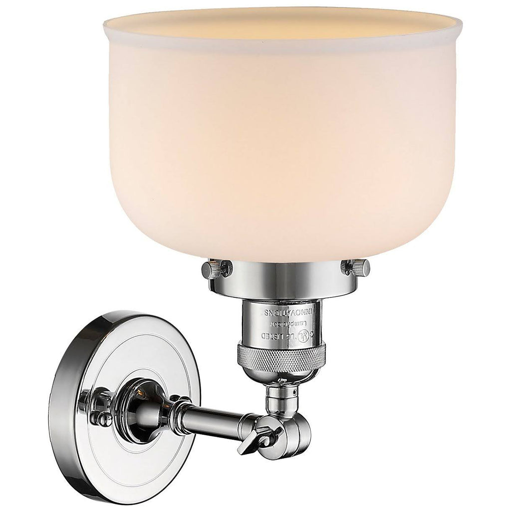 Large Bell 1 Light Sconce LED (Chrome) G6517