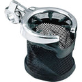 Chrome Motorcycle Handlebar Cup Holder with Mesh Basket N652