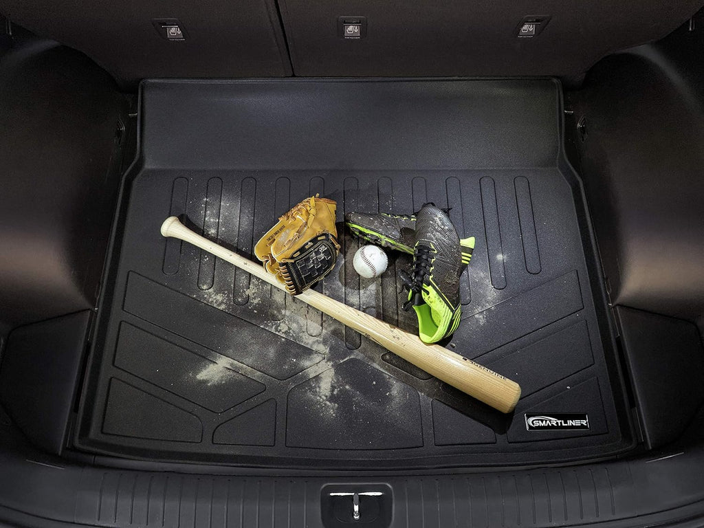 Custom Fit Floor Mats 2 Rows and Cargo Liner Set Black I562007