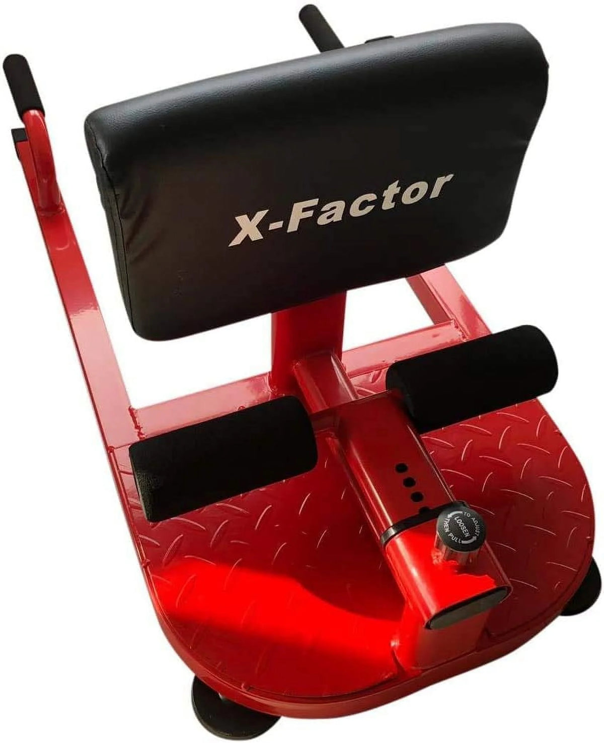 Red 8-in-1 Squat Bench Leg Exerciser J11130