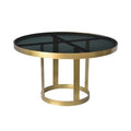 Metallic Gold Glass Top Cocktail Table D433