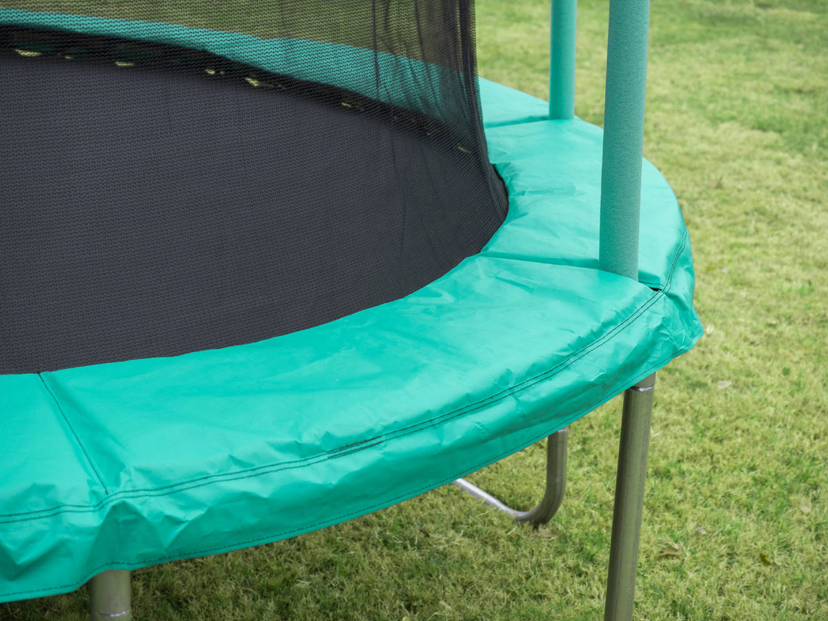 14' Trampoline with Enclosure, Green T2993