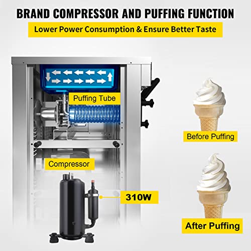 3.4 Gal/H Single Flavor Soft Serve Ice Cream Machine F388945
