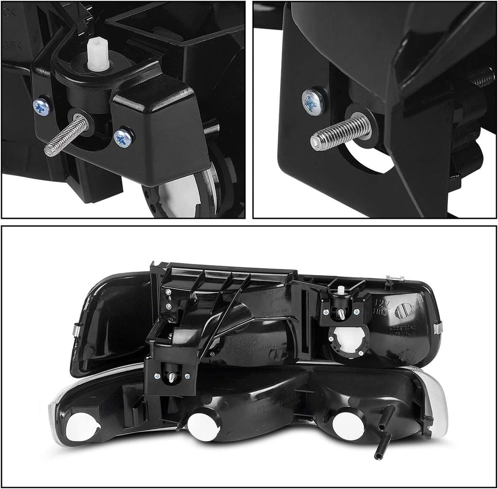 Headlight Assembly and Taillights for Chevy Silverado 1500 2500 R692244