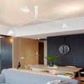 Mid-Century Modern 3-Arms Ceiling Lamp with Adjustable Lamp Head Q160