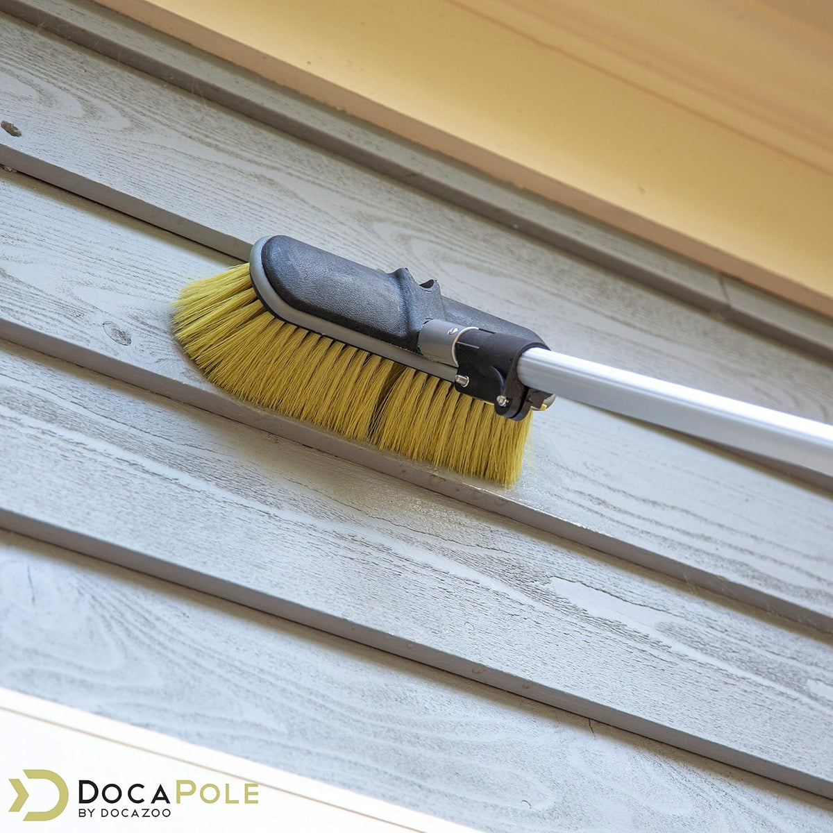 11 Inch Medium Bristle Deck Brush with Telescoping Pole B74985