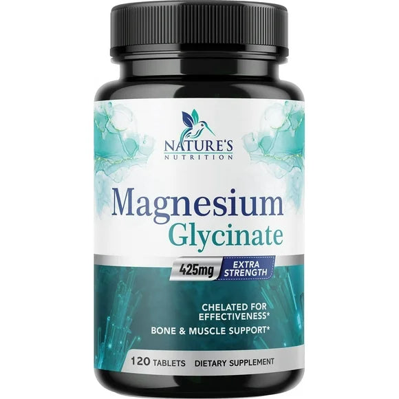 Magnesium Glycinate 425mg Chelated Capsules 120 Capsules D47909