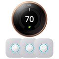 Learning Thermostat 3rd Gen (Copper) w/ 3-Pack Protect V77432