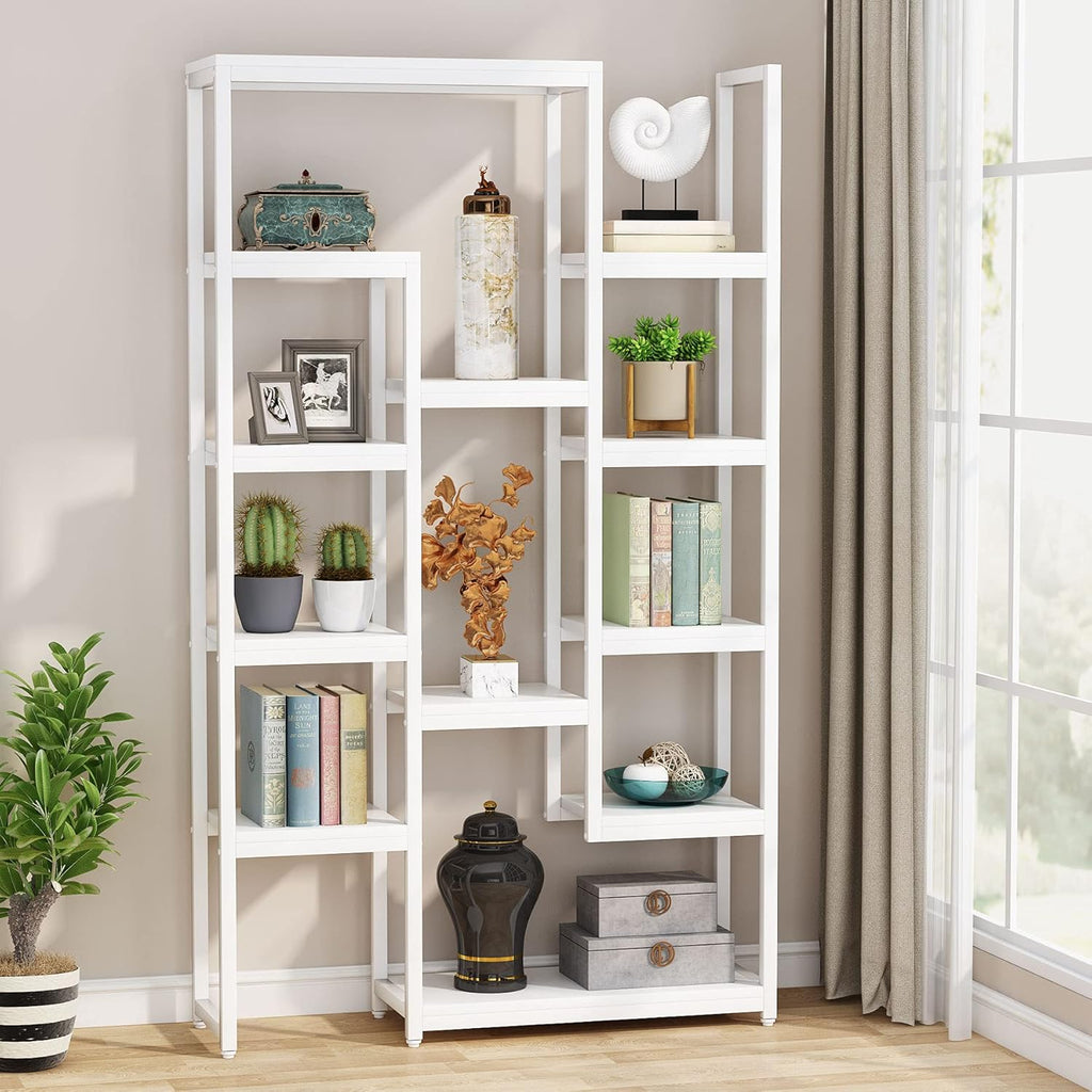 6-Tier 70.9 inch Tall Black Bookshelf U8132