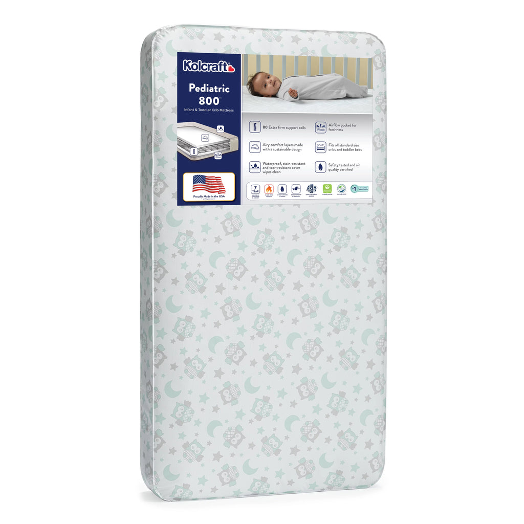 80 Coil White Baby Crib and Toddler Mattress A20129