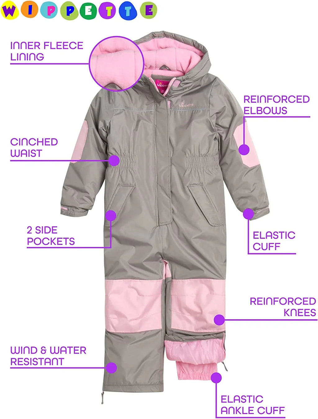 Waterproof Insulated Fleece Lined Snowsuit Coveralls B9638