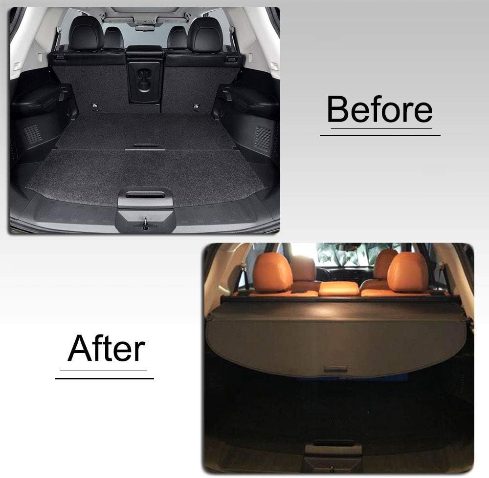 Black Retractable Cargo Cover Pack of 2 P922