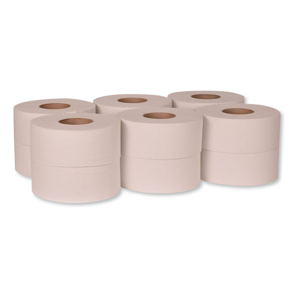 Jumbo Bath Tissue, 1-Ply, White, 2,000 ft, 12 Roll Q22722