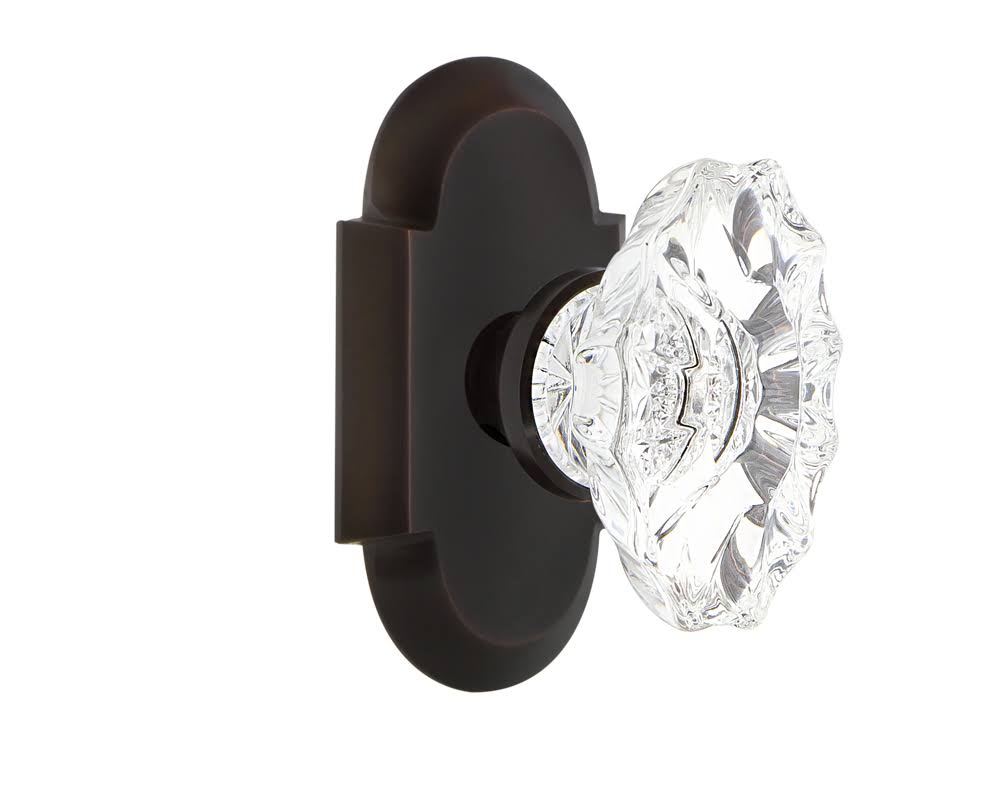 Cottage Plate Double Dummy Door Knob, Timeless Bronze R922922