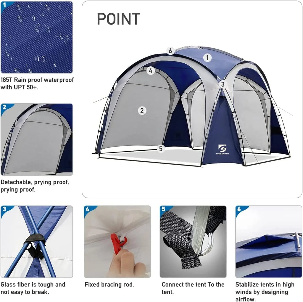 12 X 12ft Pop Up Canopy Tent with Side Wall I647943