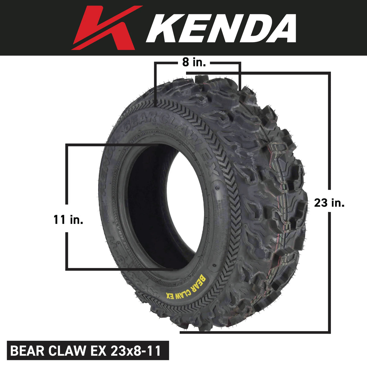 23x8-11 Front ATV 6 PLY Tires - 2 Pack Z9402