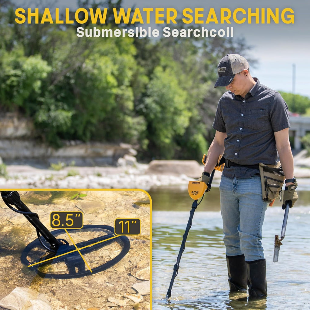 Metal Detector with Waterproof Coil and Carry Bag D273114
