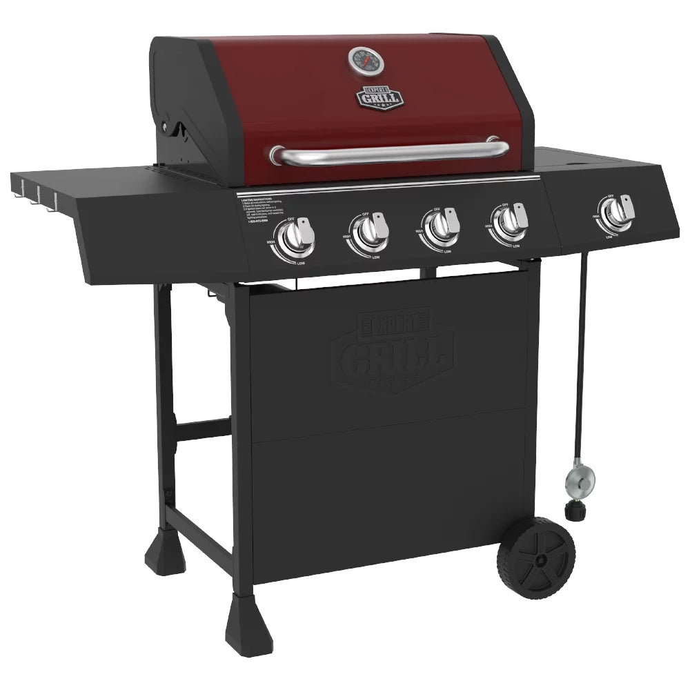 4 Burner Propane Gas Grill with Side Burner G89329