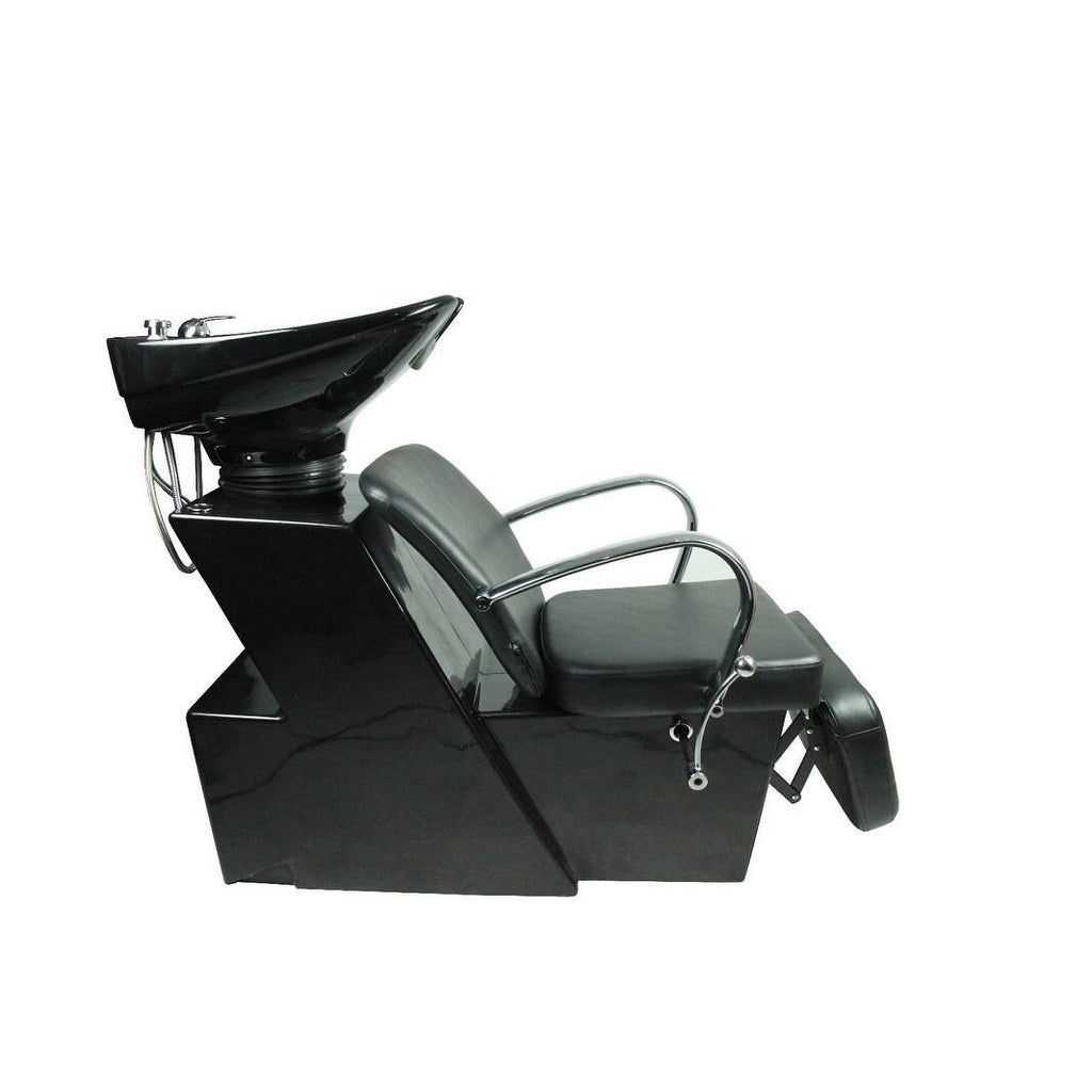 Black Ceramic Shampoo Bowl Sink Chair B234676