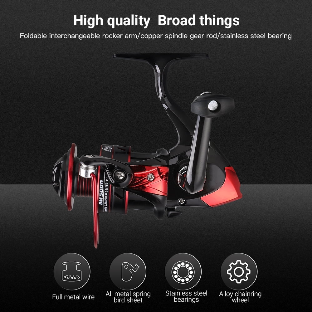 Lightweight 5.2:1 Gear Ratio Spinning Fishing Reel K2925