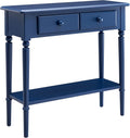 Navy Blue Console Table W78245