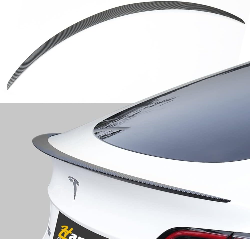 Matte Carbon Fiber Rear Trunk Spoiler W266506