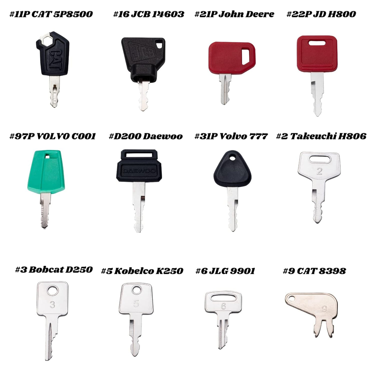 67 Keys Master Construction Ignition Key Set N24128