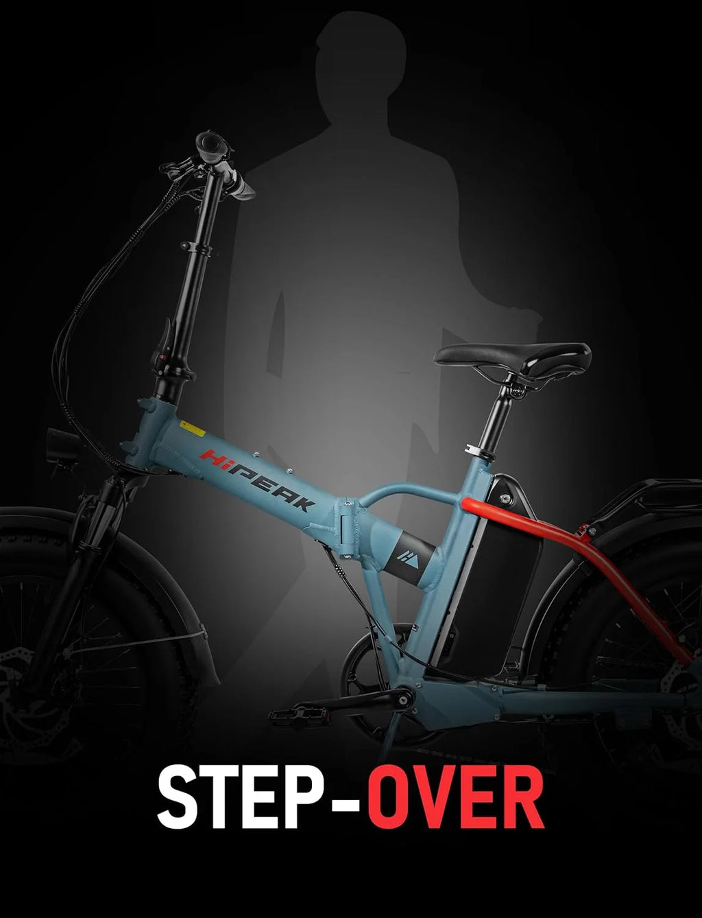 750W Folding Electric Bike 48V 15Ah Fat Tire Q80432