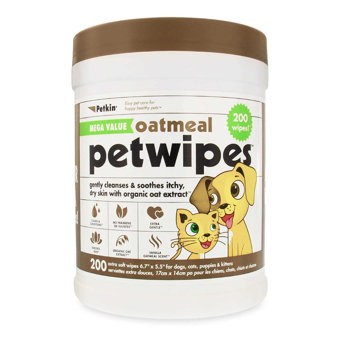 Oatmeal Pet Wipes 200 Count P17665