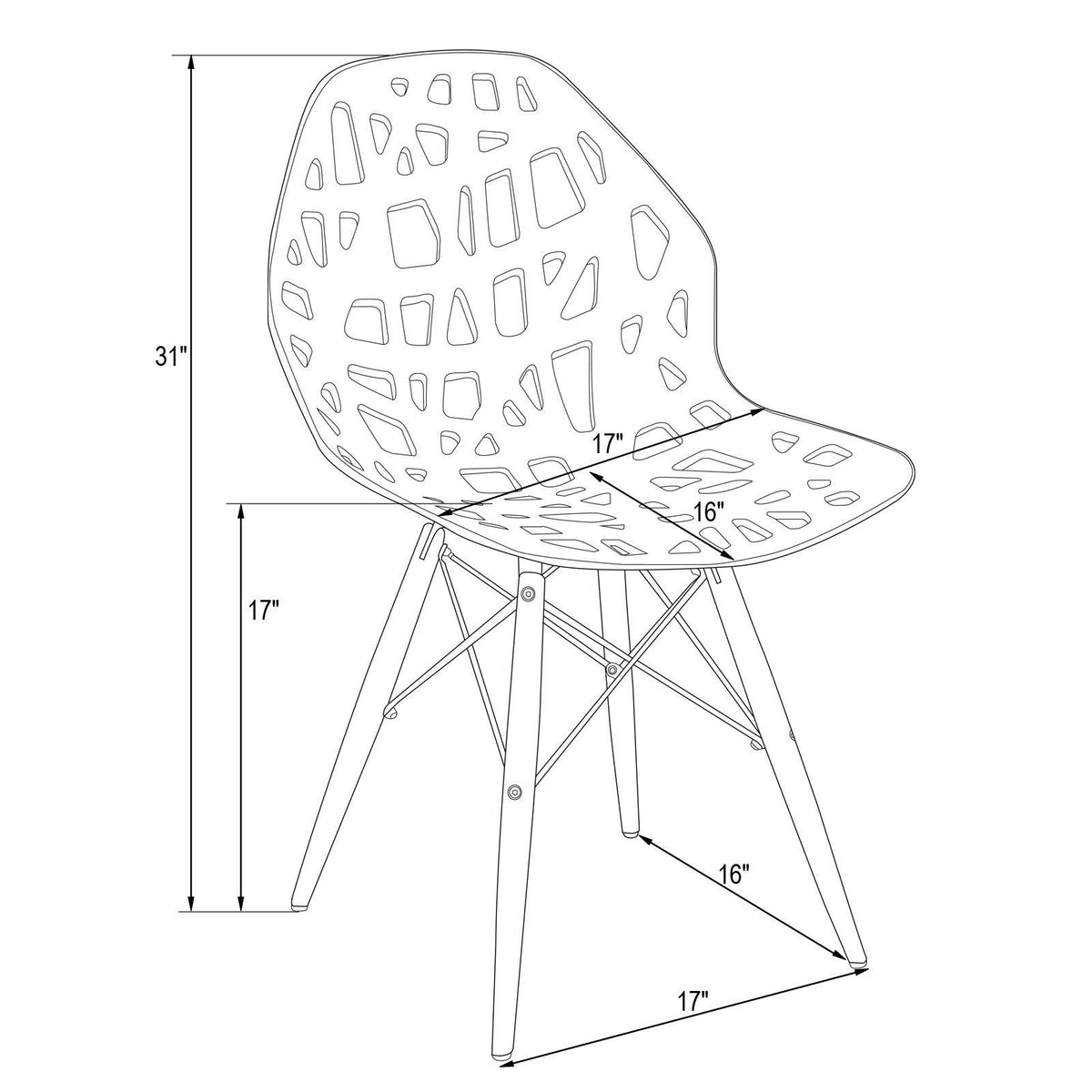 Red Dining Side Chair R46894