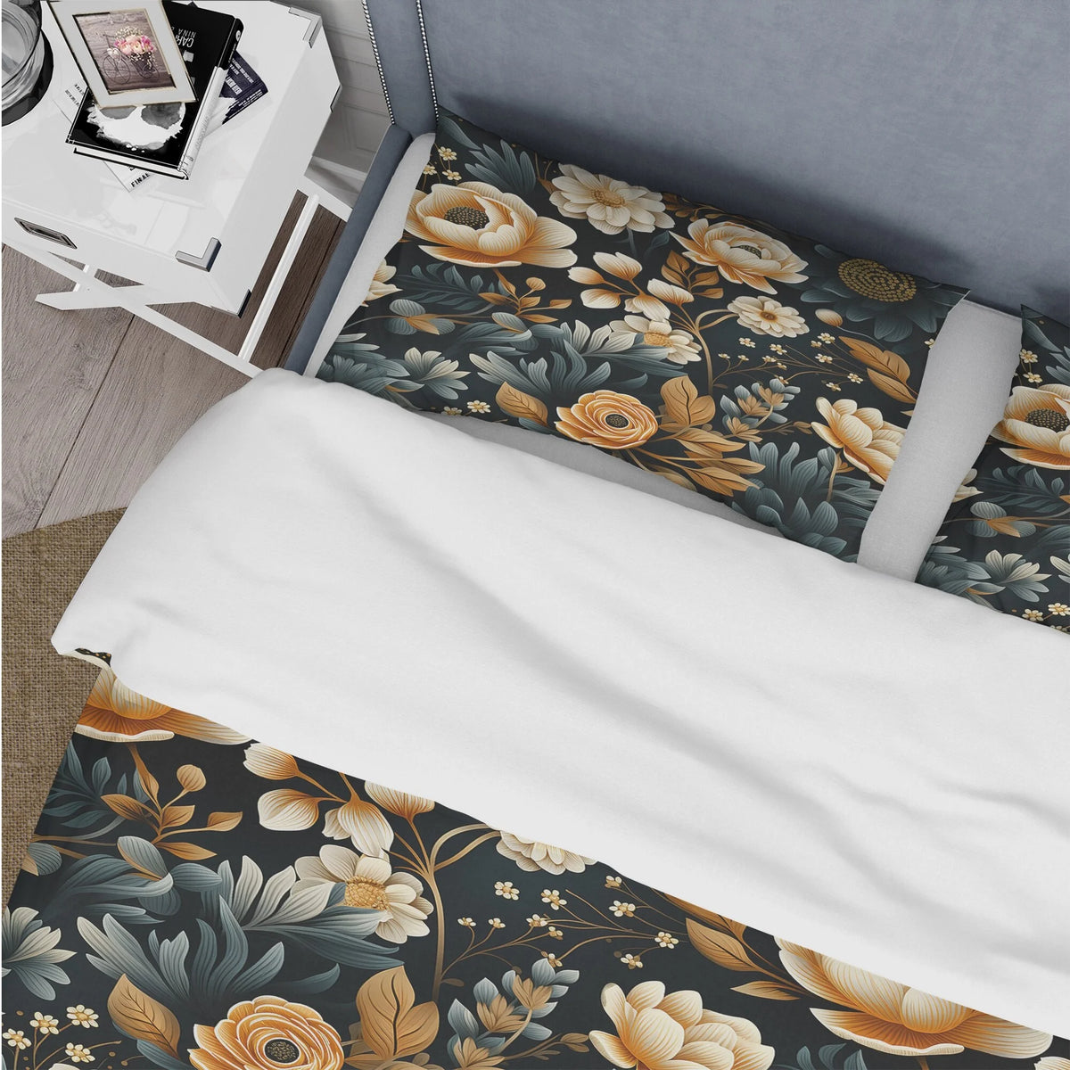 Yellow Cottage Bedding Set With Shams Twin M691