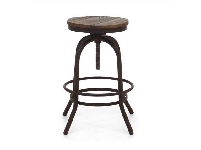 Distressed Natural Counter Stool I383