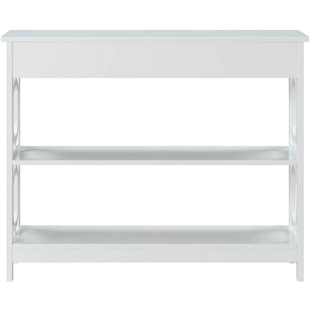 White Wood Storage Console Table I628643