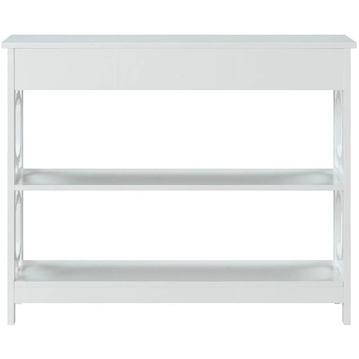 White Wood Storage Console Table I628643