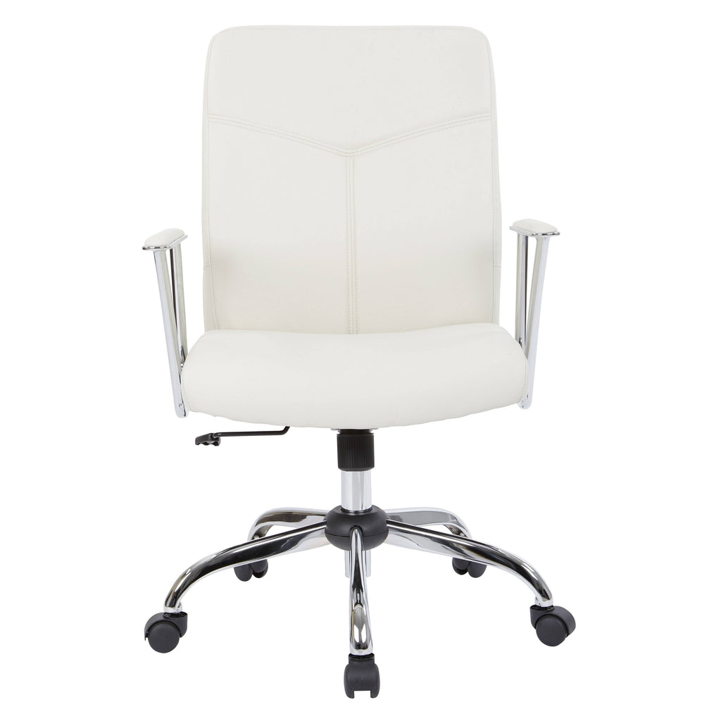Charcoal Faux Leather Chair with Chrome Base X5778