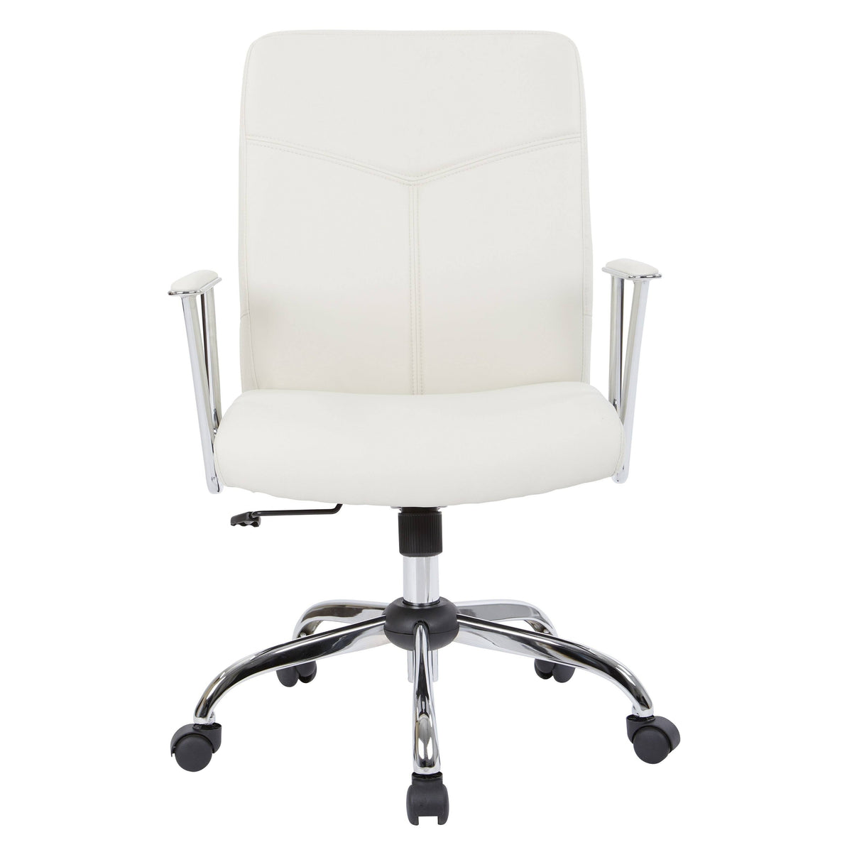 Charcoal Faux Leather Chair with Chrome Base X5778