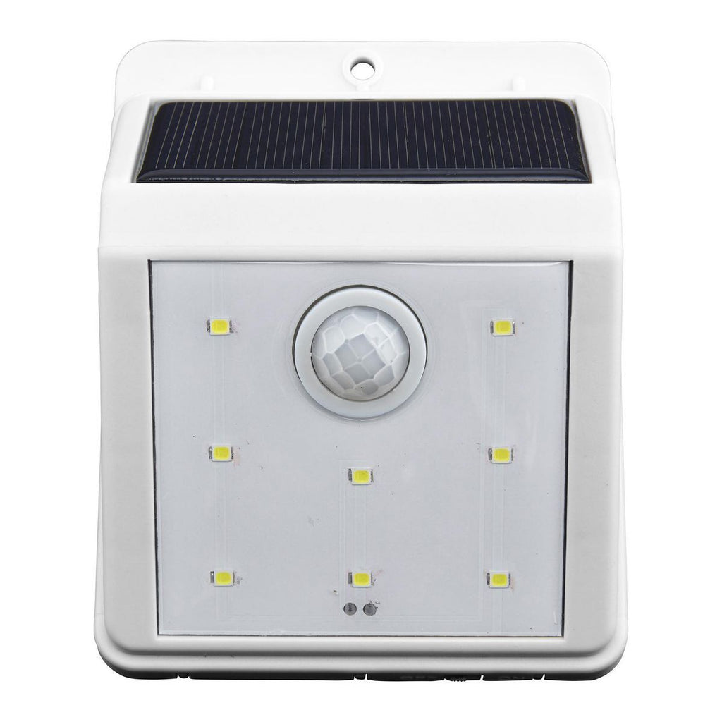 White Solar Wall-Mount Security Light E704